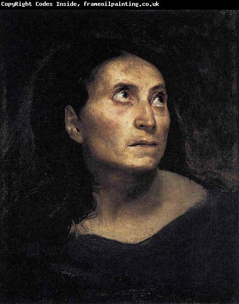 Eugene Delacroix Head of a Woman